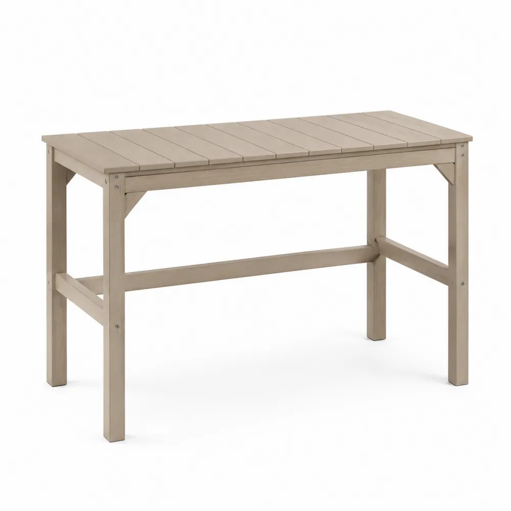 Tavolo rettangolare in legno di acacia per esterni 120x60x75 cm