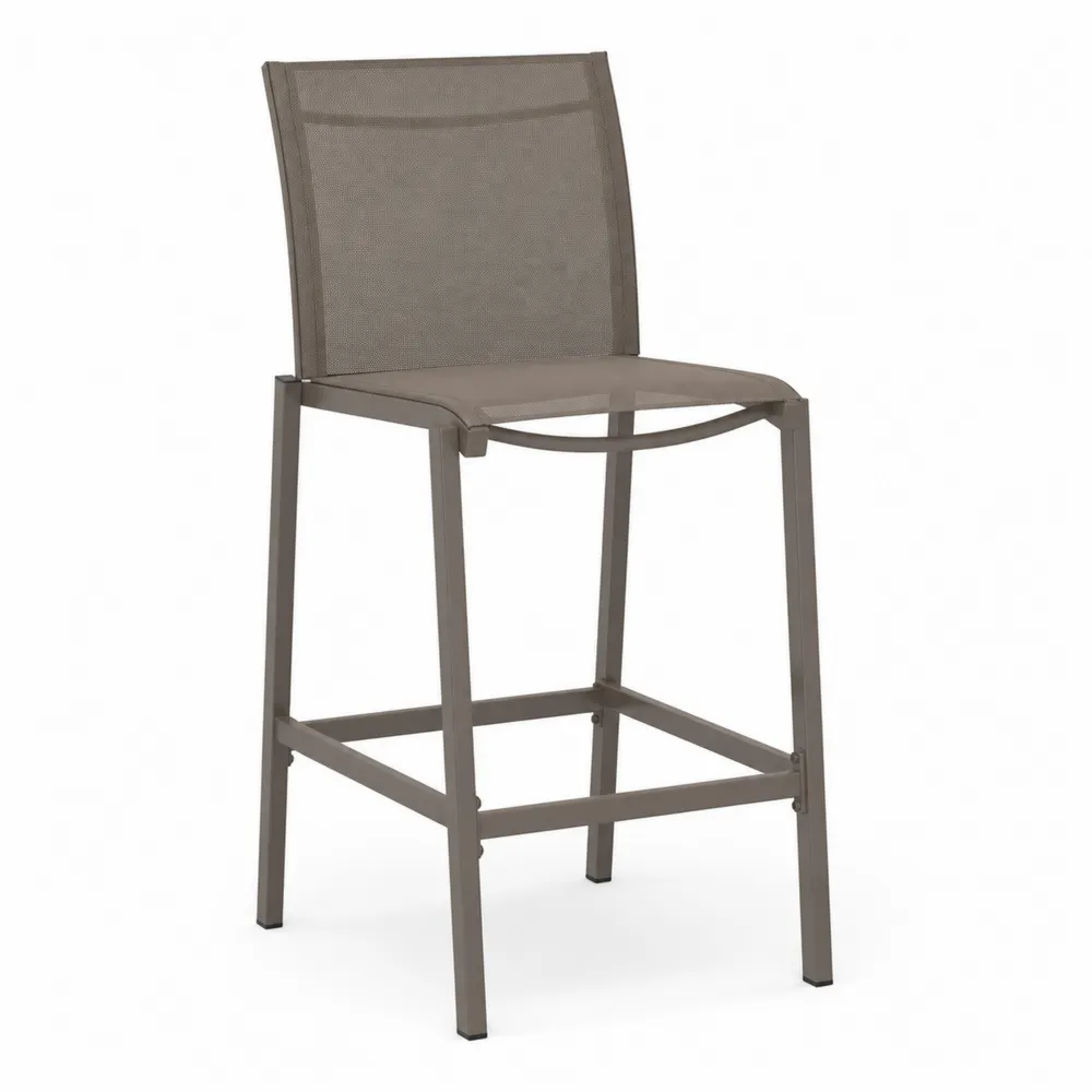 Sgabello in Alluminio Marrone