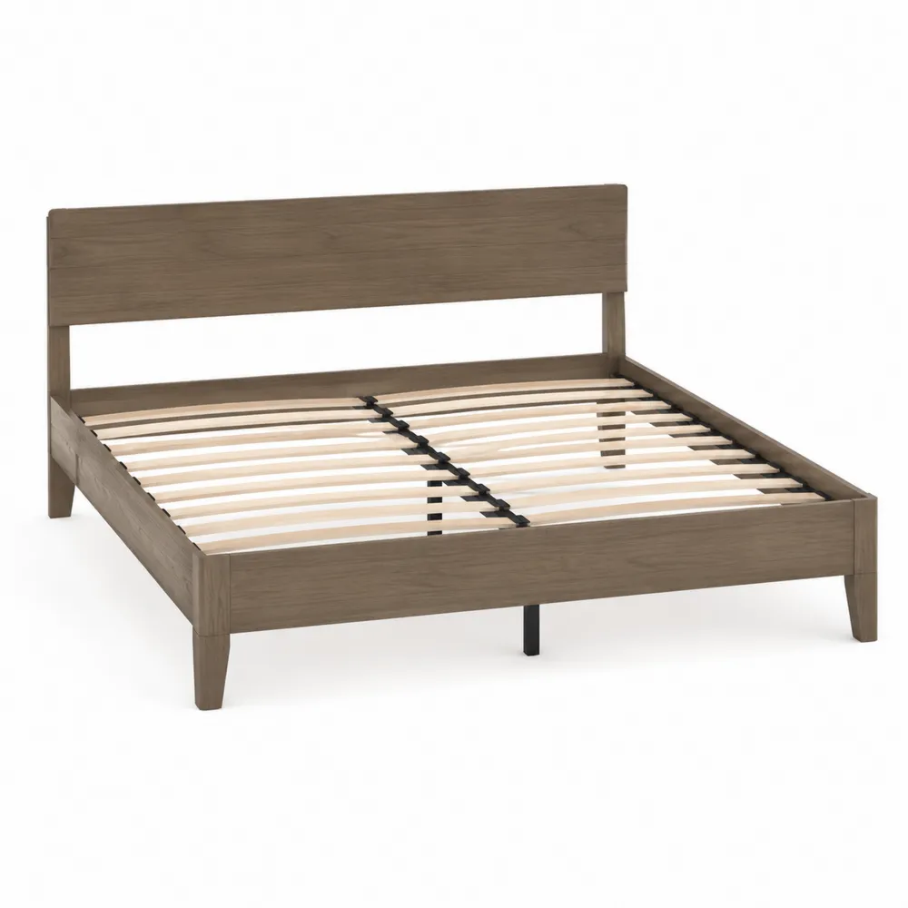Letto Matrimoniale in Legno Marrone 200x160 cm