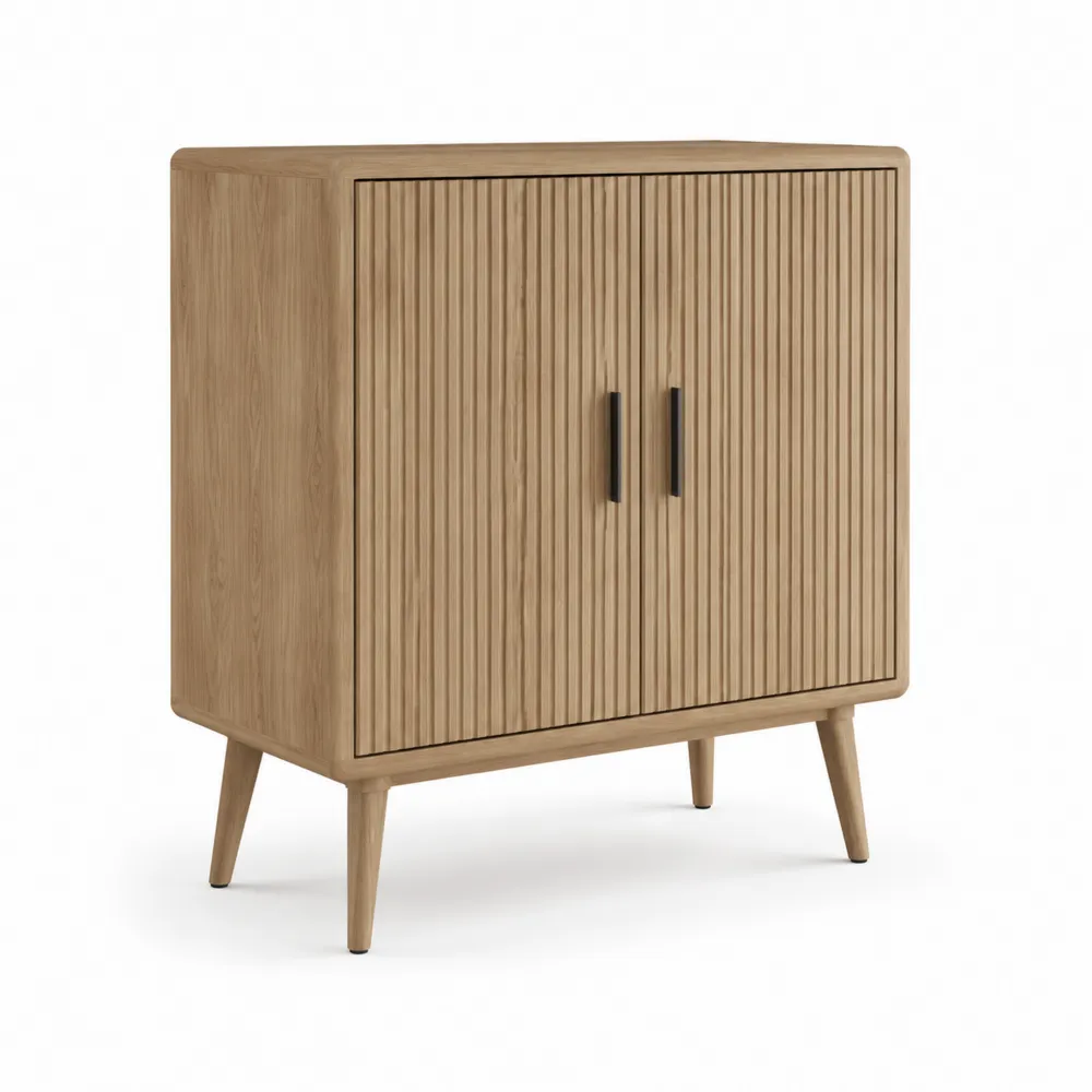 Credenza in legno di quercia con 2 ante