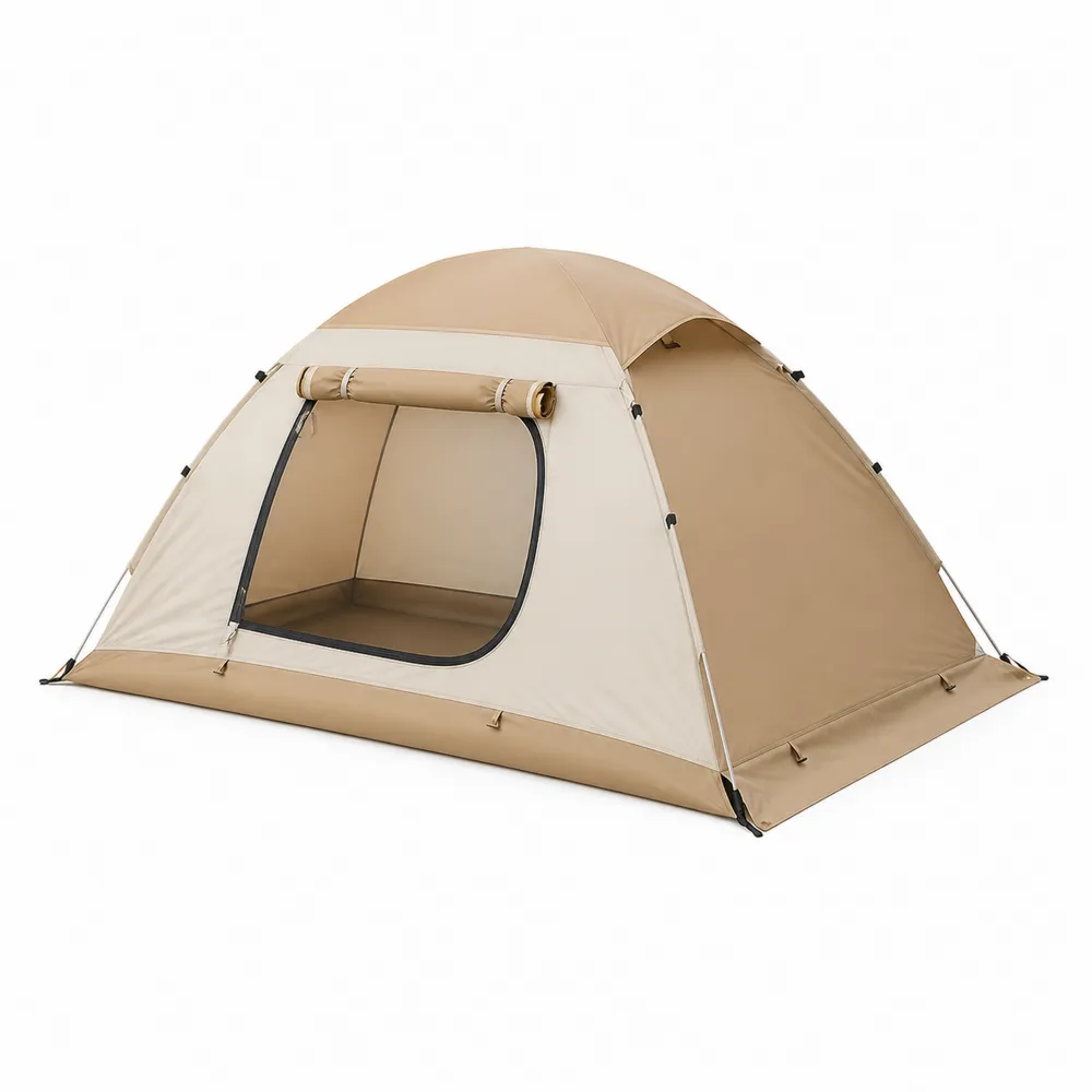 Tenda da Campeggio in Poliestere per 3 Persone 210x210x130 cm