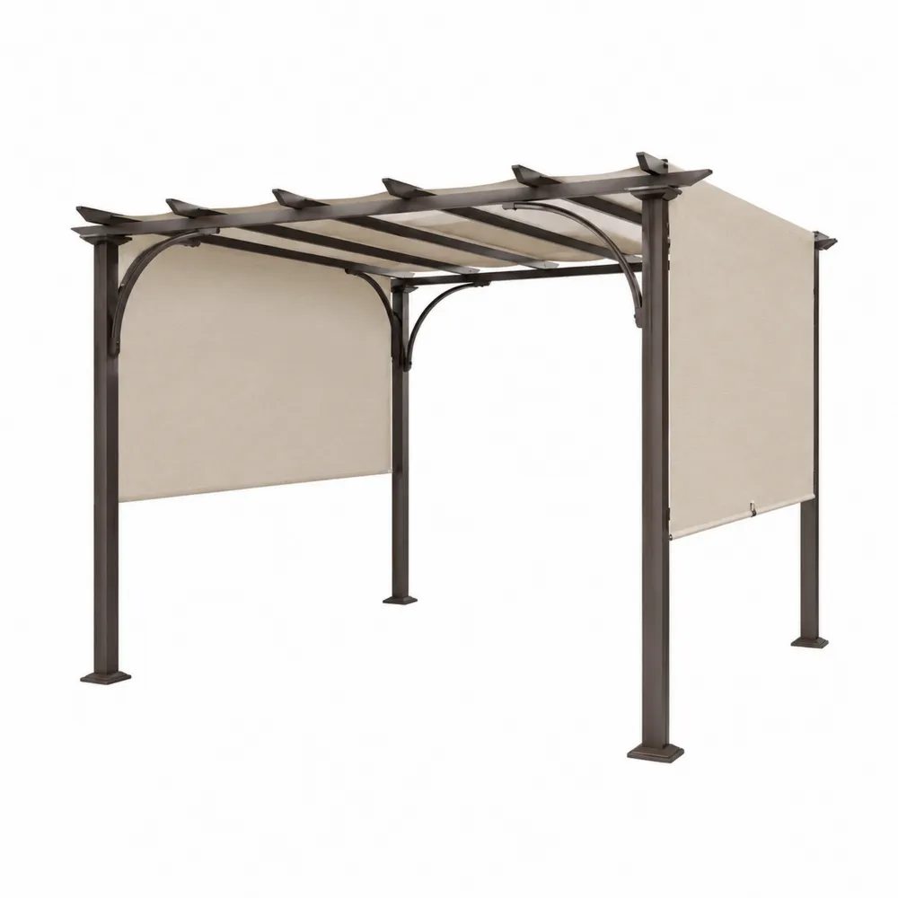 Gazebo Pergolato in Alluminio con Telo Poliestere 3x3m