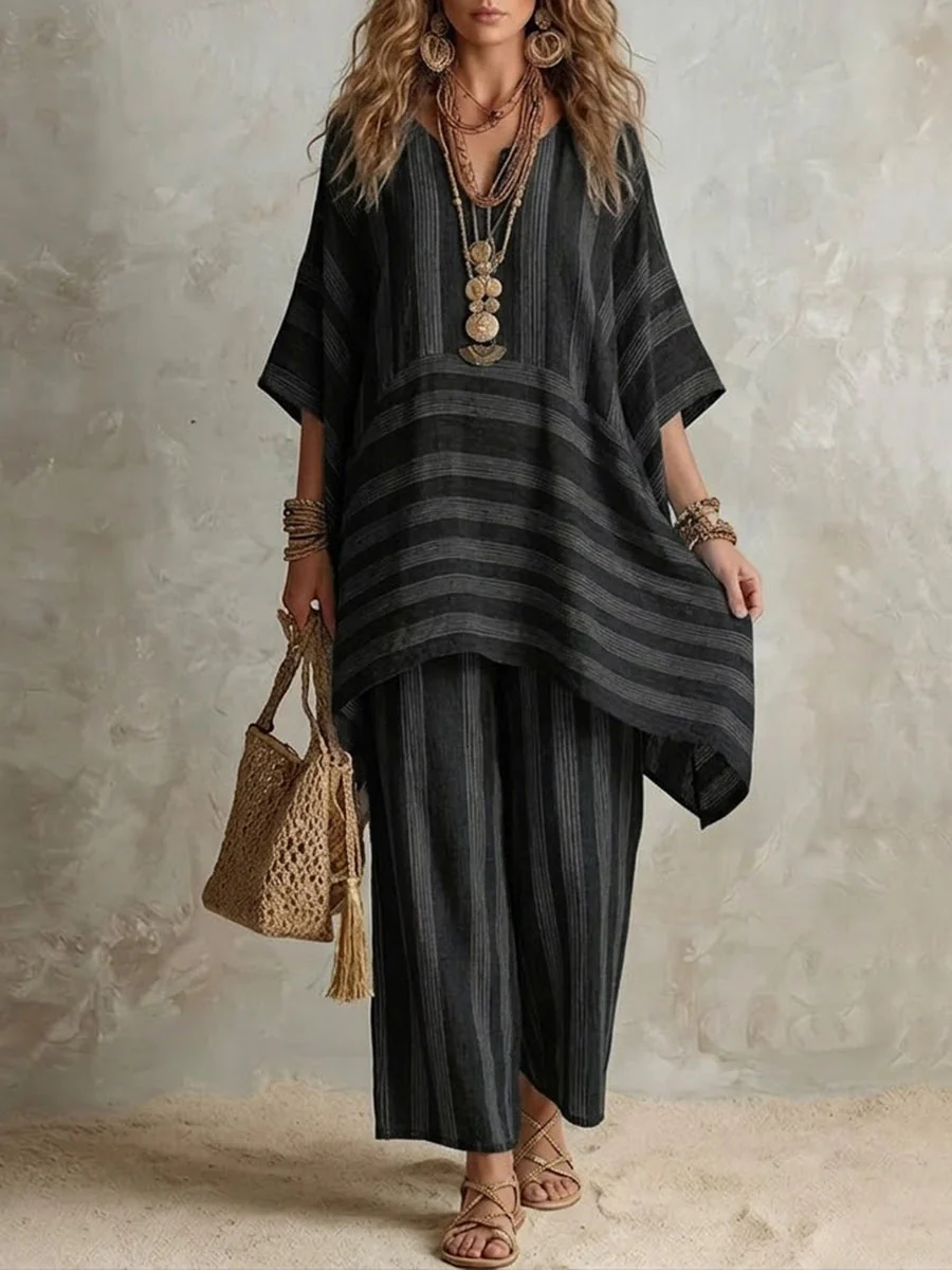 Boho Tunic & Wide-Leg Set
