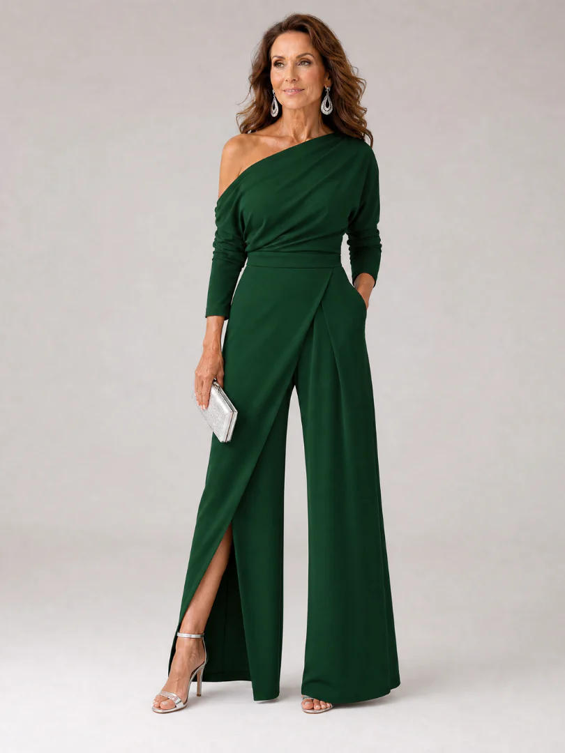 ⏳Time-Limited Special⏰Women's Elegant One-Shoulder Jumpsuit