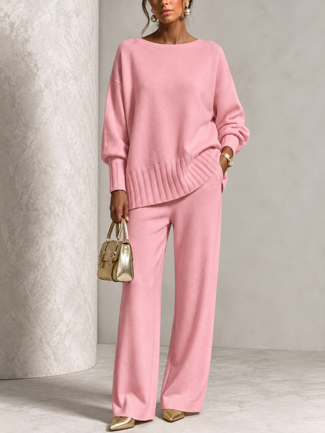⏰ LAST DAY SAVE 50% 💥Hot Sale Soft Cashmere Casual Sweater Suit