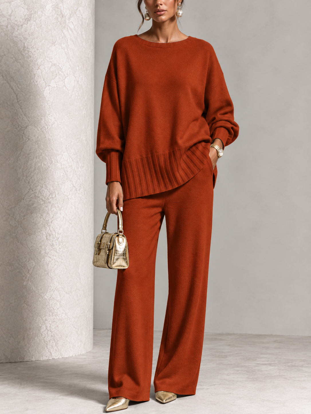 ⏰ LAST DAY SAVE 50% 💥Hot Sale Soft Cashmere Casual Sweater Suit