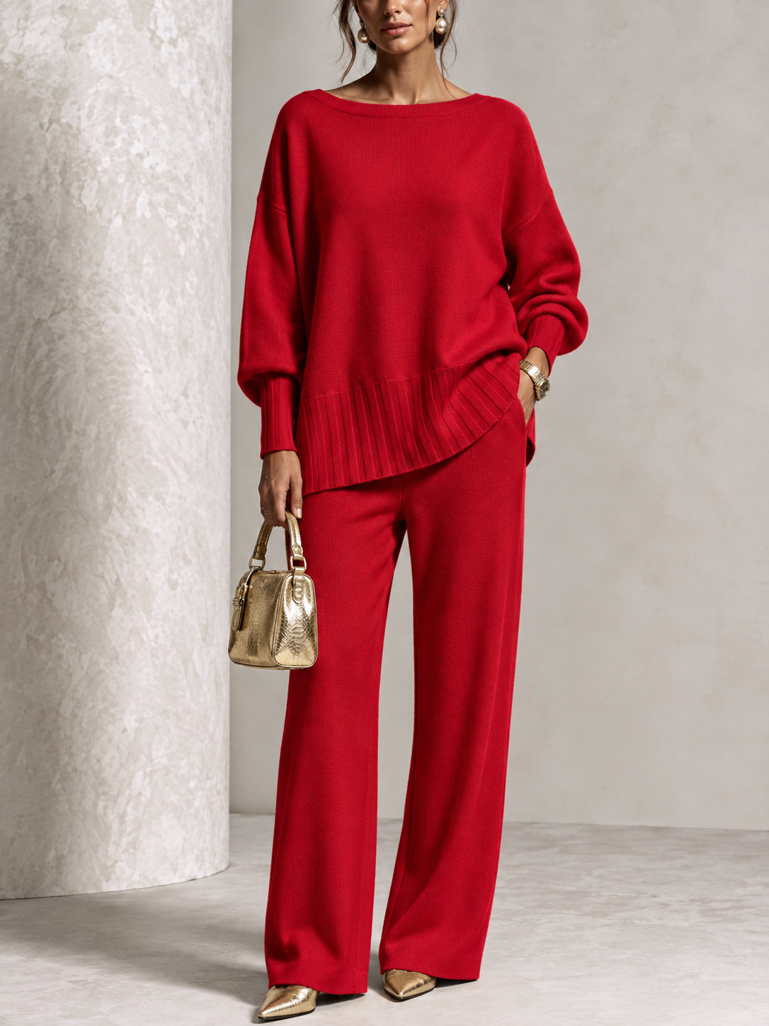 ⏰ LAST DAY SAVE 50% 💥Hot Sale Soft Cashmere Casual Sweater Suit