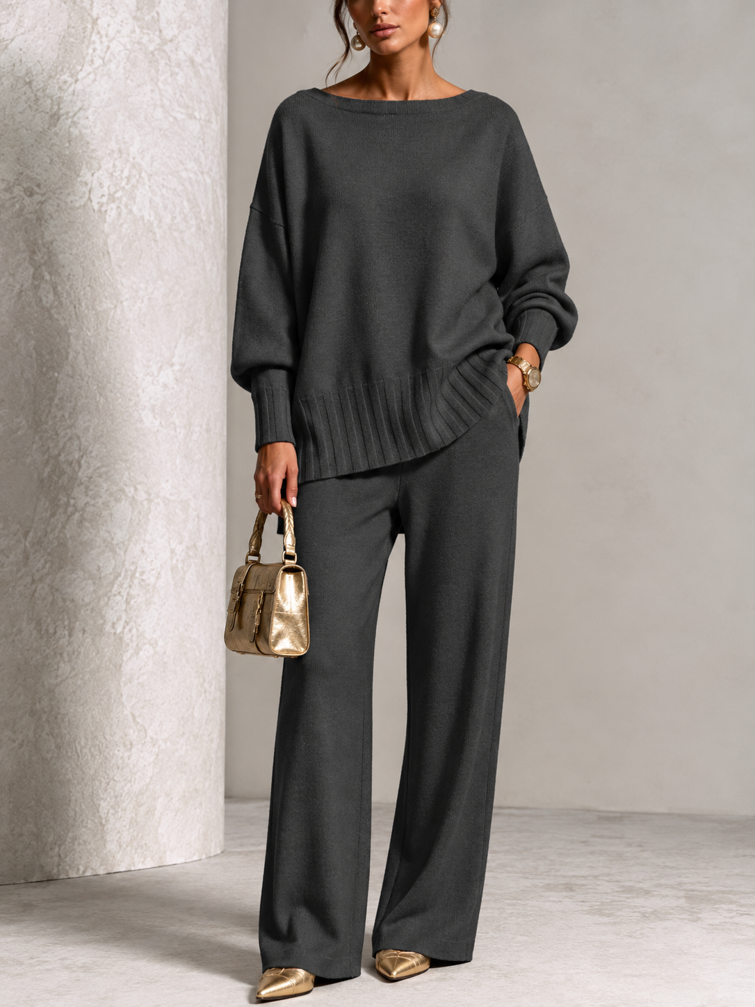 ⏰ LAST DAY SAVE 50% 💥Hot Sale Soft Cashmere Casual Sweater Suit