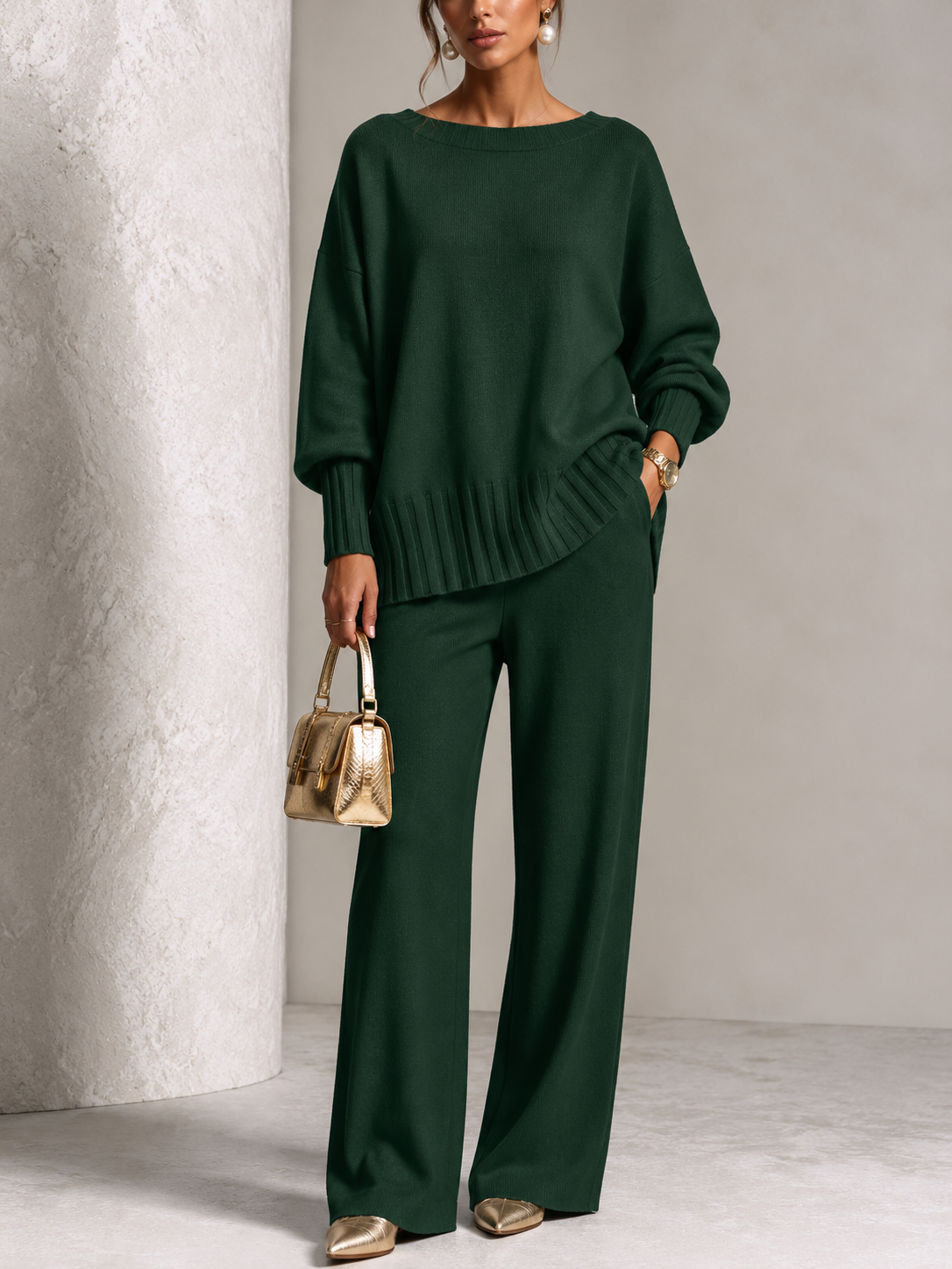 ⏰ LAST DAY SAVE 50% 💥Hot Sale Soft Cashmere Casual Sweater Suit