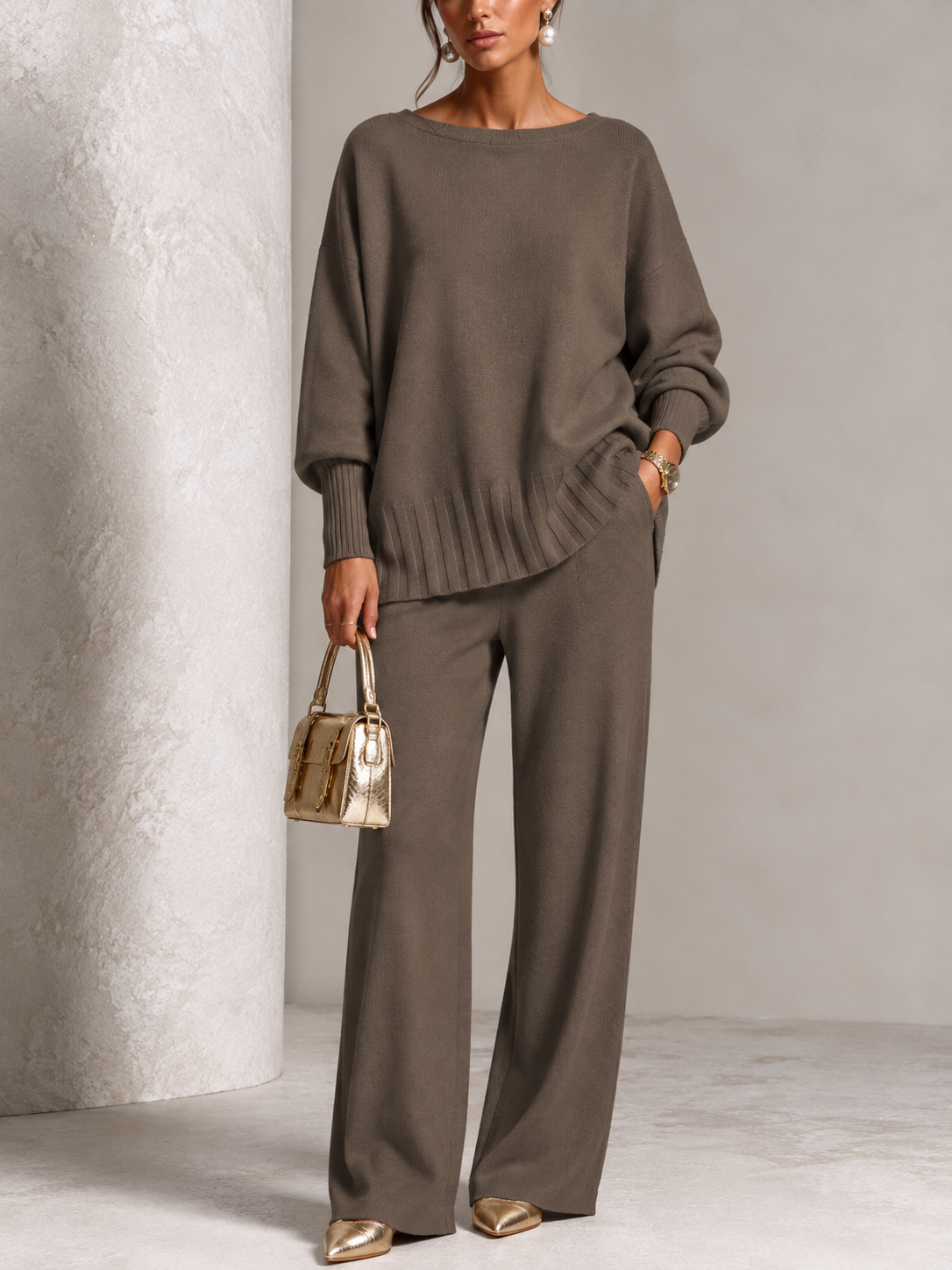 ⏰ LAST DAY SAVE 50% 💥Hot Sale Soft Cashmere Casual Sweater Suit