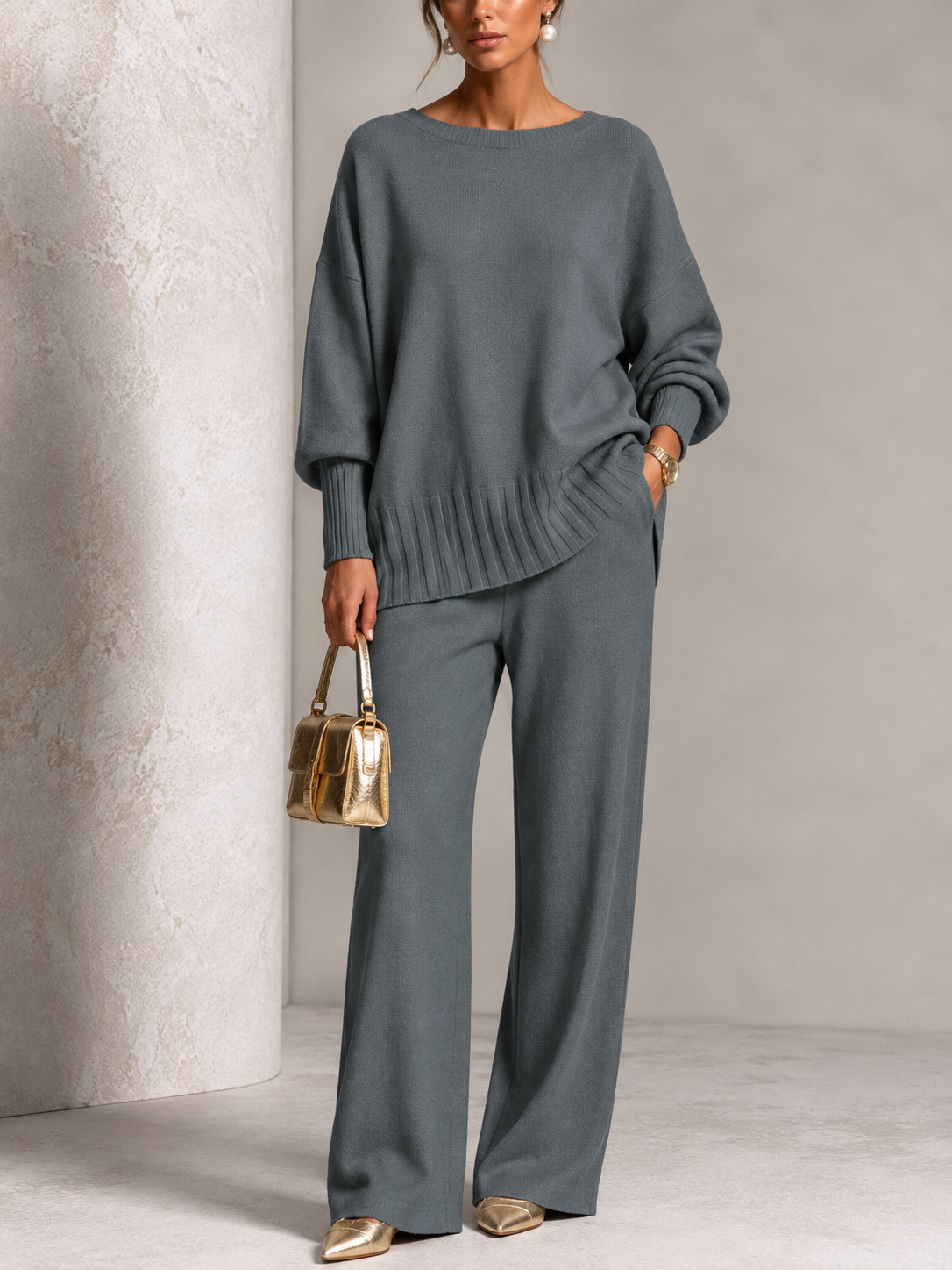 ⏰ LAST DAY SAVE 50% 💥Hot Sale Soft Cashmere Casual Sweater Suit