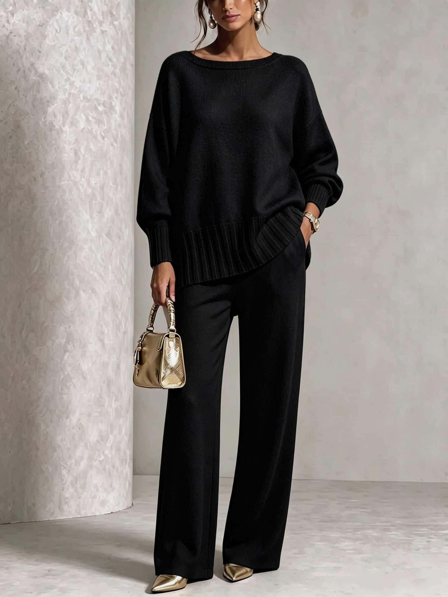 ⏰ LAST DAY SAVE 50% 💥Hot Sale Soft Cashmere Casual Sweater Suit