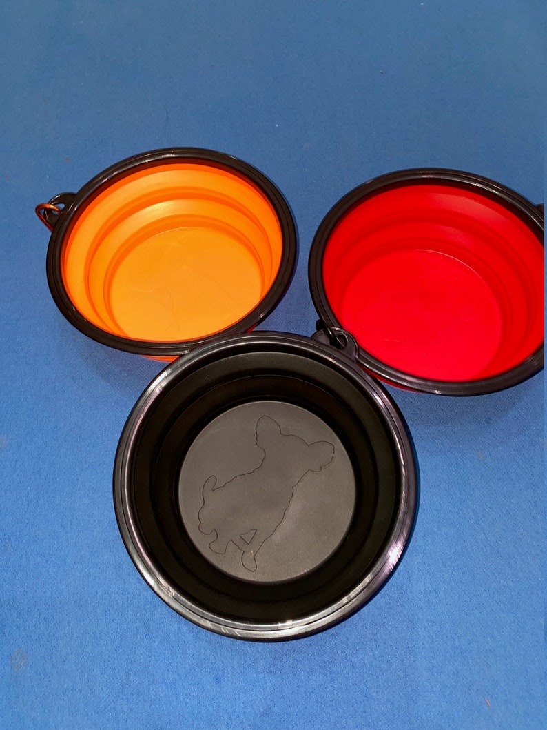 Gamelle pliable en silicone pour chien, bol de voyage pratique