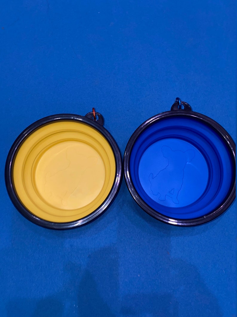 Gamelle pliable en silicone pour chien, bol de voyage pratique
