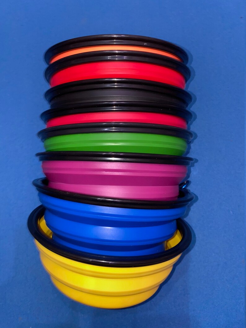 Gamelle pliable en silicone pour chien, bol de voyage pratique