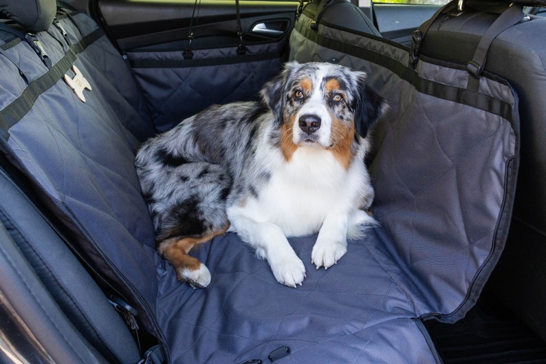 Housse de hamac pour chien sur 2 places - Housse de siège d'auto pour chiens - Housse de siège avec protection, housse de siège d'auto imperméable pour chien, anti-rayures pour chien