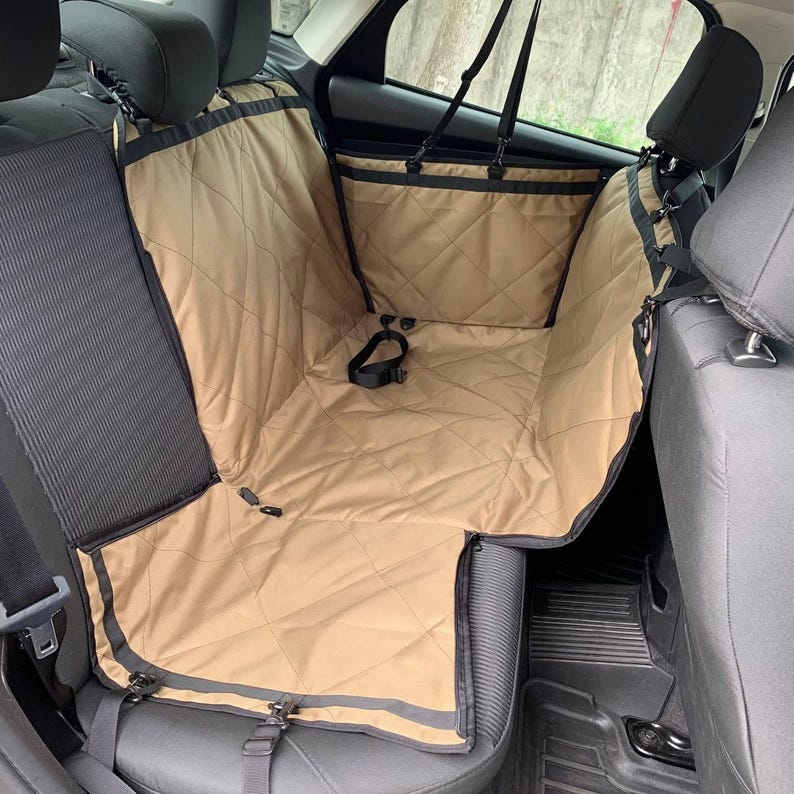 Housse de hamac pour chien sur 2 places - Housse de siège d'auto pour chiens - Housse de siège avec protection, housse de siège d'auto imperméable pour chien, anti-rayures pour chien