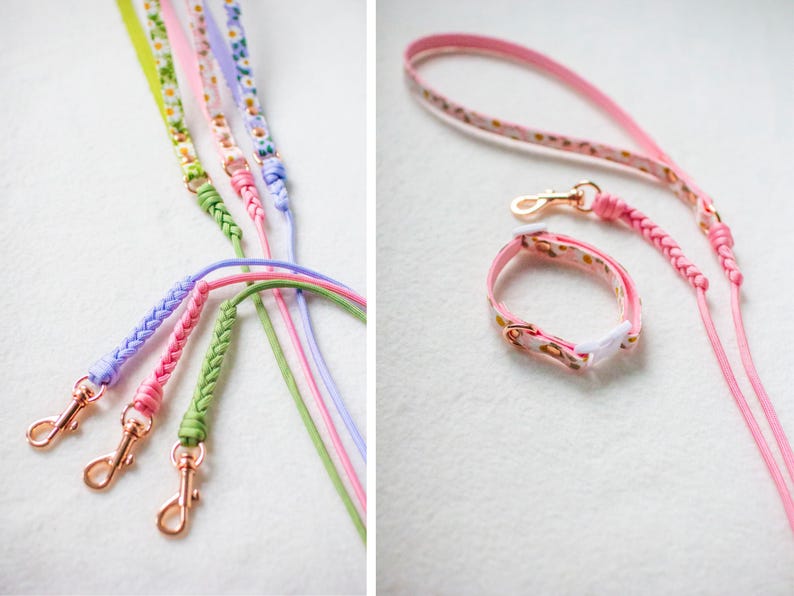 Laisse Flower légère pour chiots, petits chiens et animaux