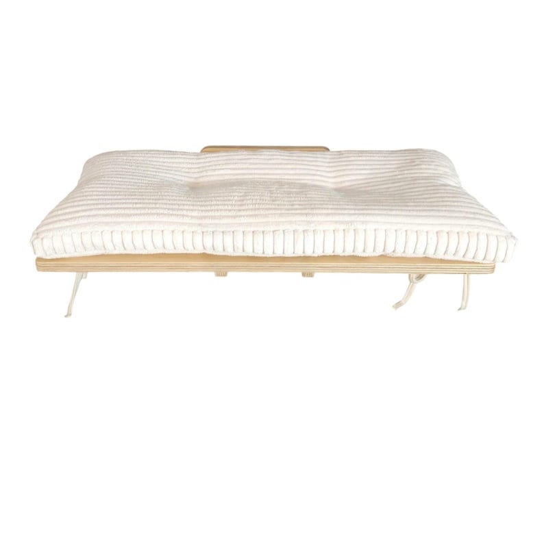 LEVEL 50 x 25 avec coussin, mobilier mural moderne pour chat, perchoir avec couchages. Aire de jeux, abri et étagère à grimper. Plusieurs couleurs, sans danger pour les animaux.