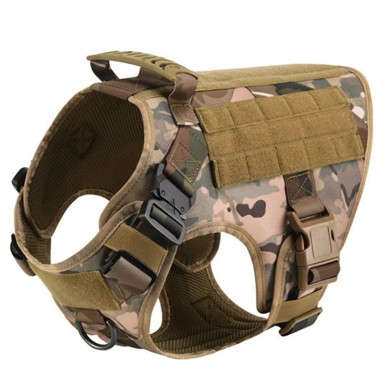 Harnais militaire tactique pour chiens de grande et moyenne taille, gilet de dressage pour berger allemand et malinois, chasse, accessoires d'extérieur pour chiens