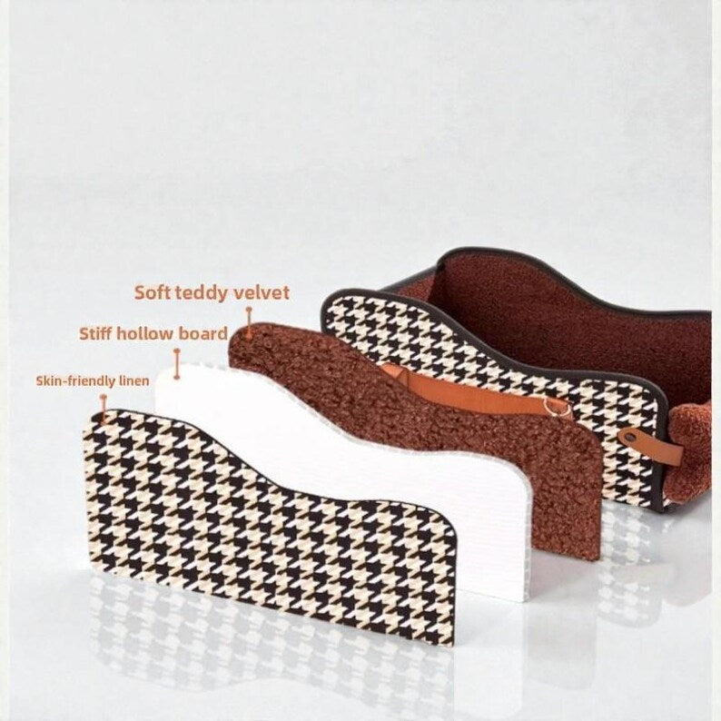 Coussin de sécurité portable pour lit de chien en voiture, siège de console pour animaux de compagnie