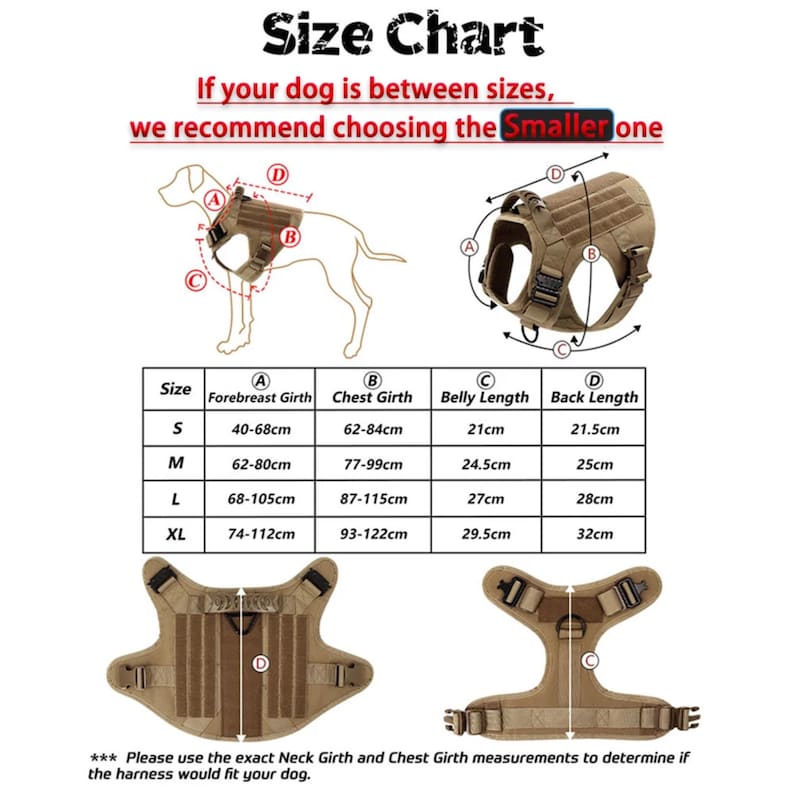 Harnais militaire tactique pour chiens de grande et moyenne taille, gilet de dressage pour berger allemand et malinois, chasse, accessoires d'extérieur pour chiens