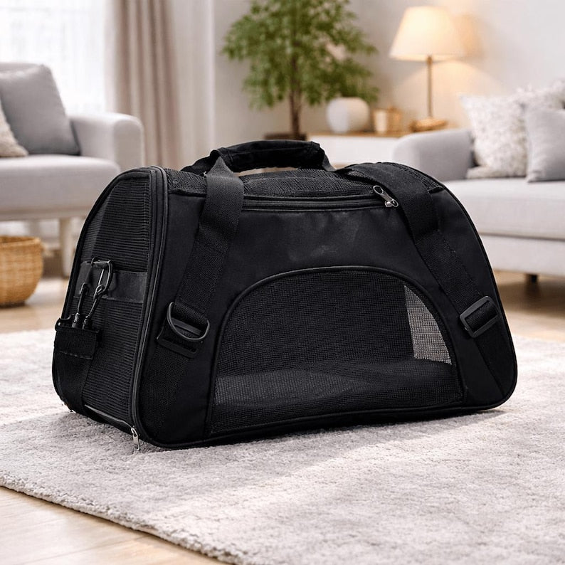 Sac de voyage pour animal souple respirant pour chats et petits chiens