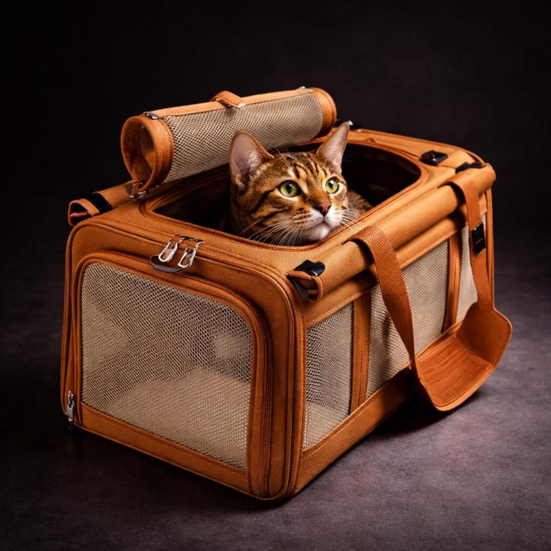Sac de voyage pour animal Oxford premium pour chats et petits chiens
