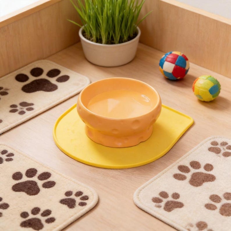 Gamelle pour animal en céramique fromage antidérapante pour chat et chien