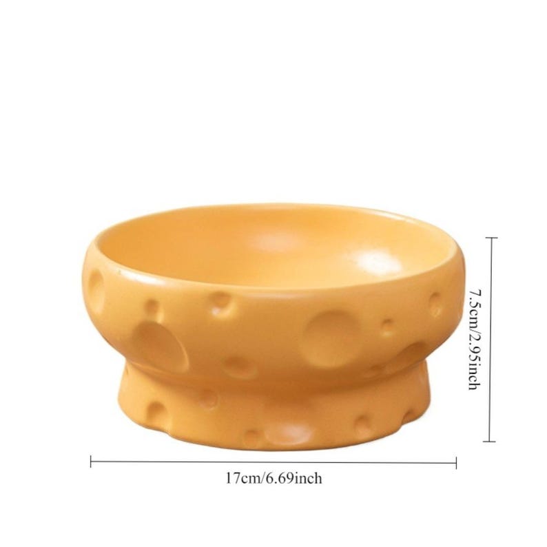 Gamelle pour animal en céramique fromage antidérapante pour chat et chien