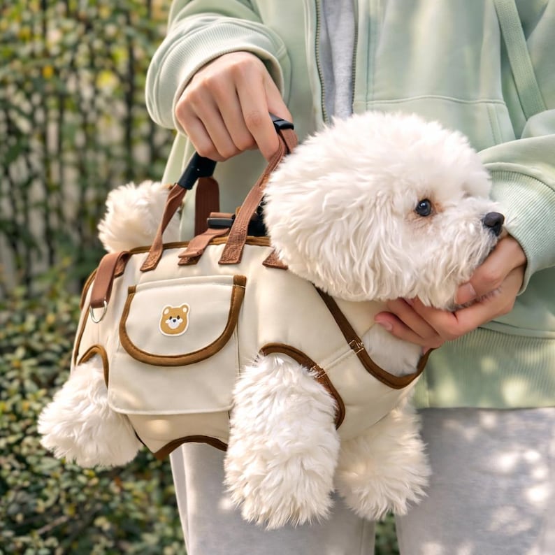 Sac de transport pour animal de compagnie, Porte-bébé respirant pour chien, Sac de voyage pour petit chien et chat, Porte-chiot mains libres, Sac à dos d'extérieur, Fourre-tout léger pour animal de compagnie