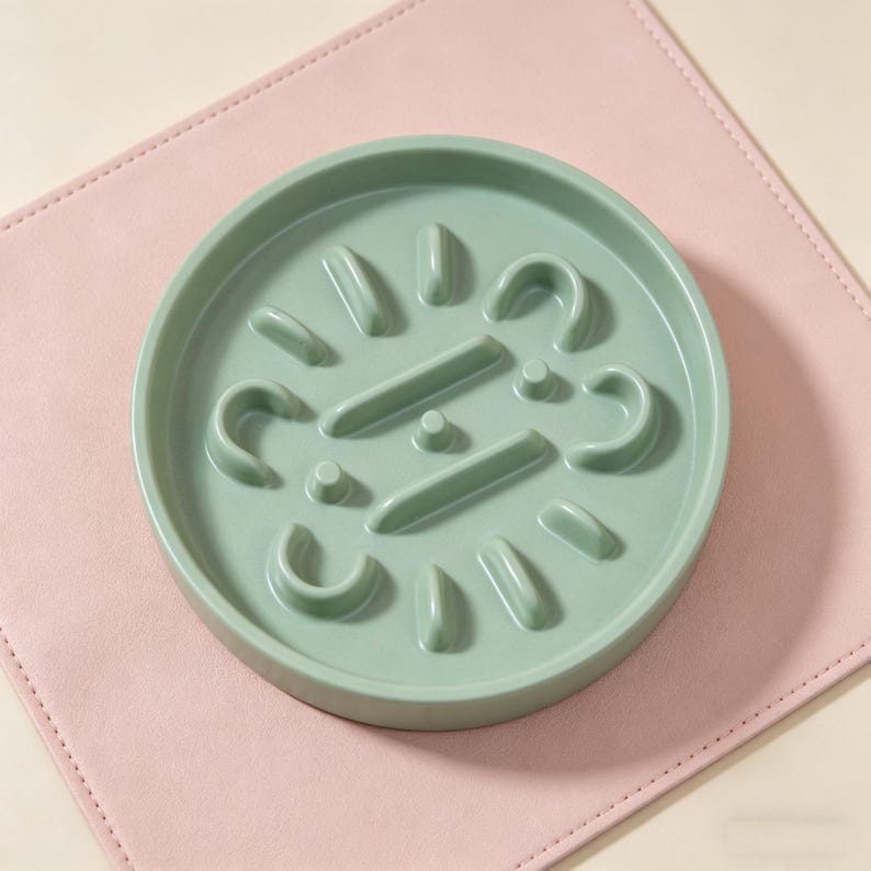 Gamelle anti-glouton en céramique avec bol puzzle en spirale