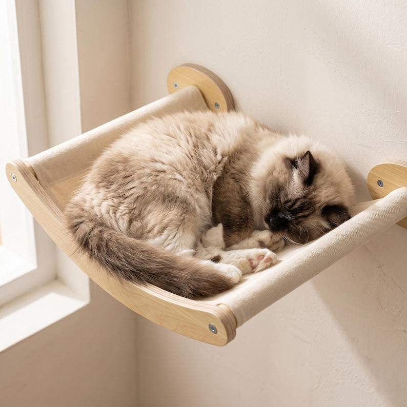 Hamac mural pour chat | Lit flottant en toile pour chat