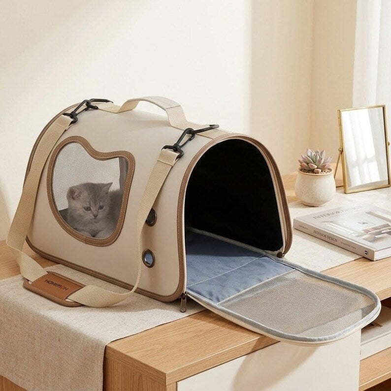Sac de voyage pour animal pliable en filet respirant pour petits animaux