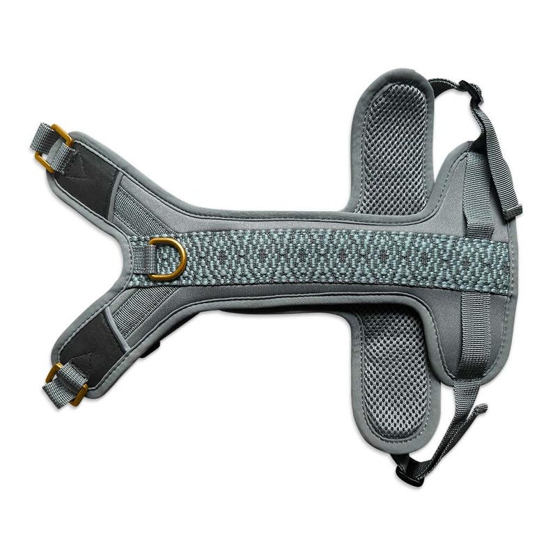 Harnais rembourré premium anthracite bleu glacier taille L