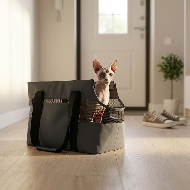 Sac de voyage pour animal Oxford résistant à l’eau avec clip de sécurité