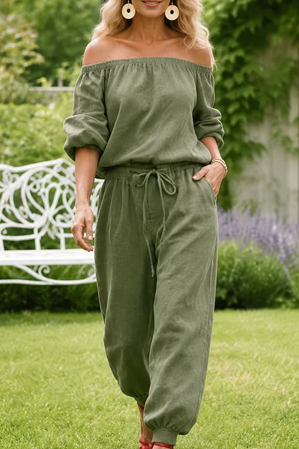 Last Day 70% OFF — Effortless One-Shoulder Jumpsuit