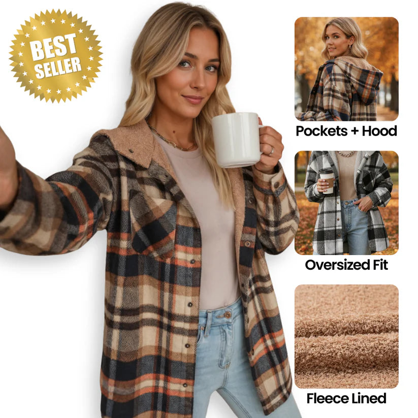 50% OFF New Arrival 🔥Ceylan Teddy Bear Cozy Flannel Jacket
