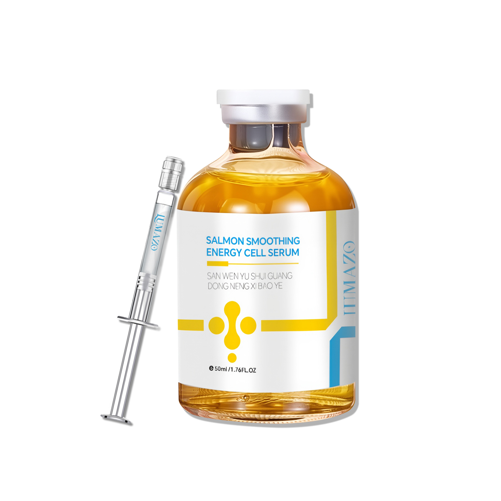 LUMAZO Salmon Energy Cell Serum - Deep Hydrating Anti-Wrinkle Serum for Fine Lines Reduction, Skin Firming & Radiant Glow