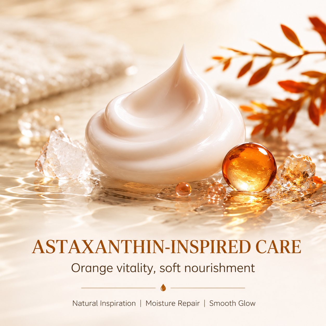 LUMAZO Astaxanthin Anti-Wrinkle Face Cream 50g - Moisturizing, Firming & Brightening Anti-Aging Cream with Hexapeptide-8 & Pentapeptide-4 for Fine Lines Reduction