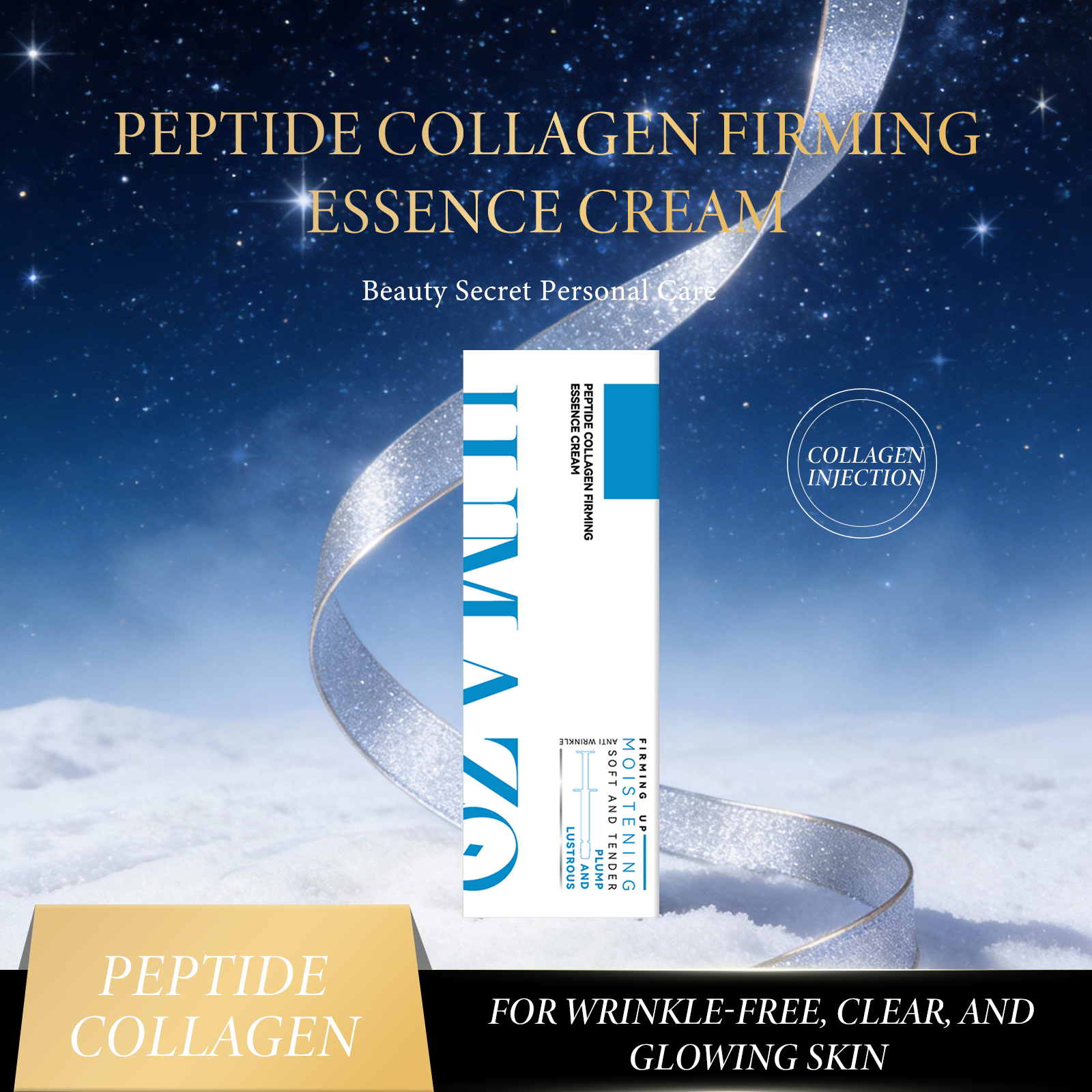 LUMAZO Peptide Collagen Firming Cream – 2-Pack, Helps Smooth Wrinkles & Support Skin Elasticity, Anti-Aging Moisturizer