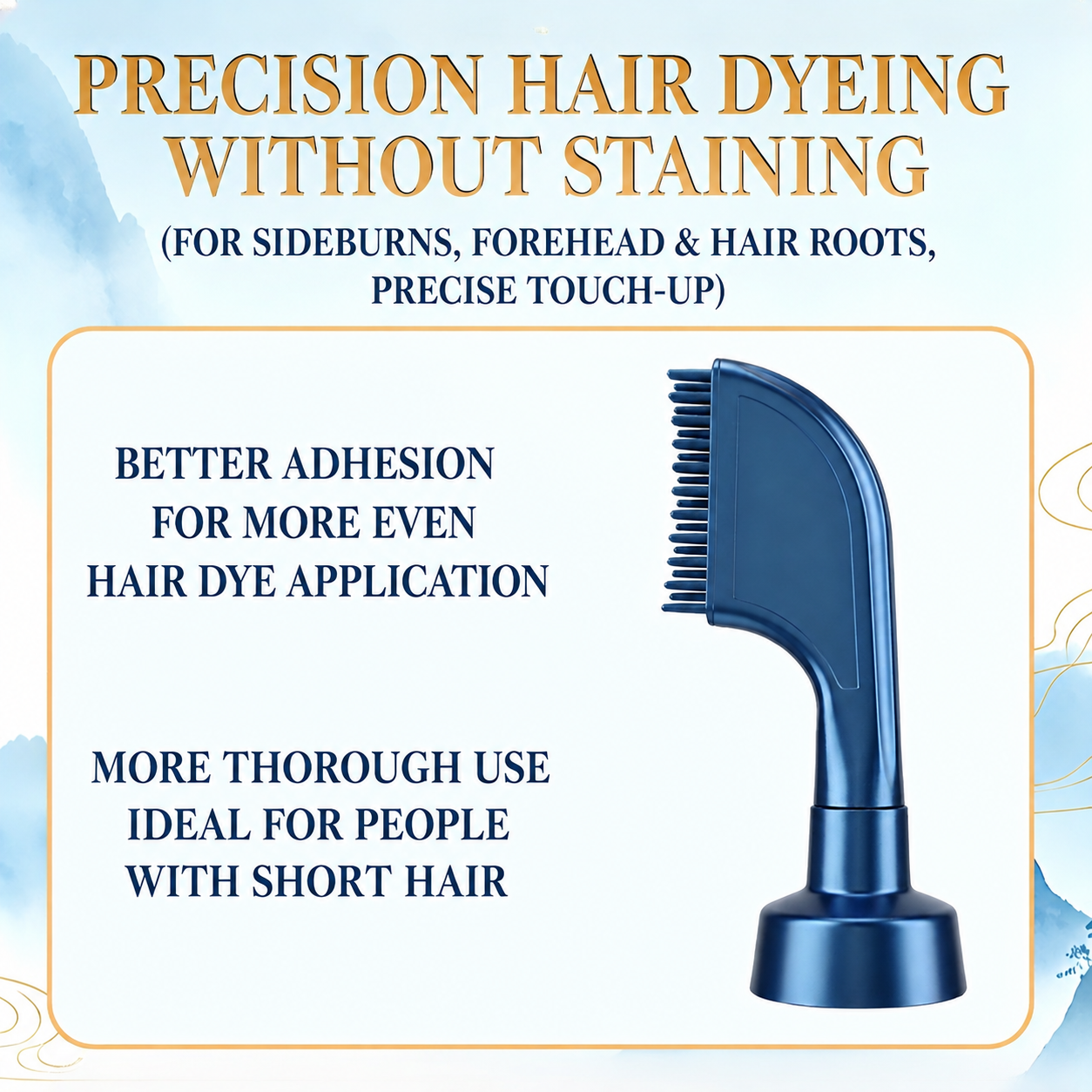 【Gift for Father's Day】Easy Hair Color Comb for Home Use – Just Brush in the Color, No Mixing Needed, Covers Grays