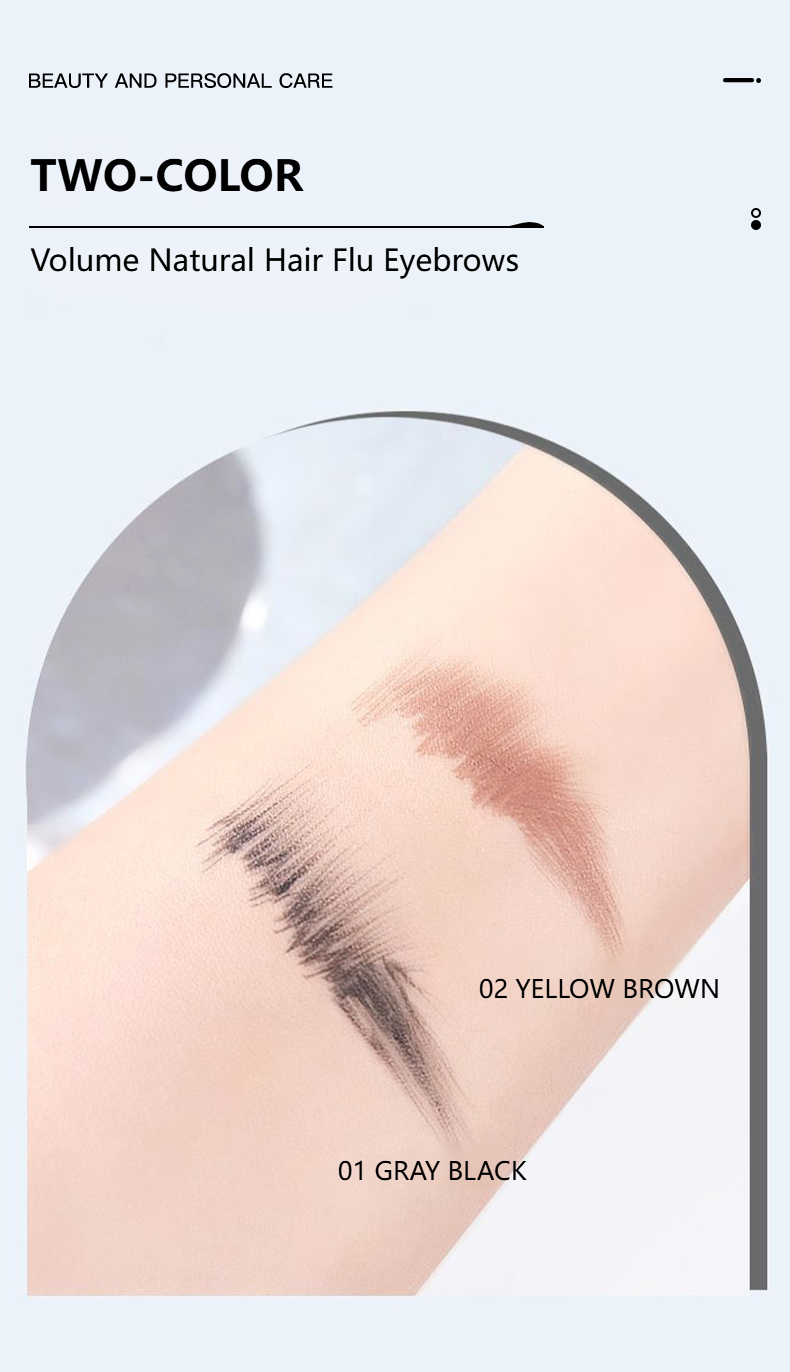 Multi-Prong Plush Eyebrow Pen Waterproof Long Wear Natural Looking Brow Makeup for Women