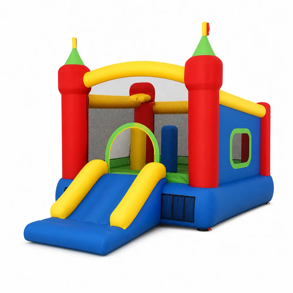 Castillo inflable de PVC Multicolor con Tobogán