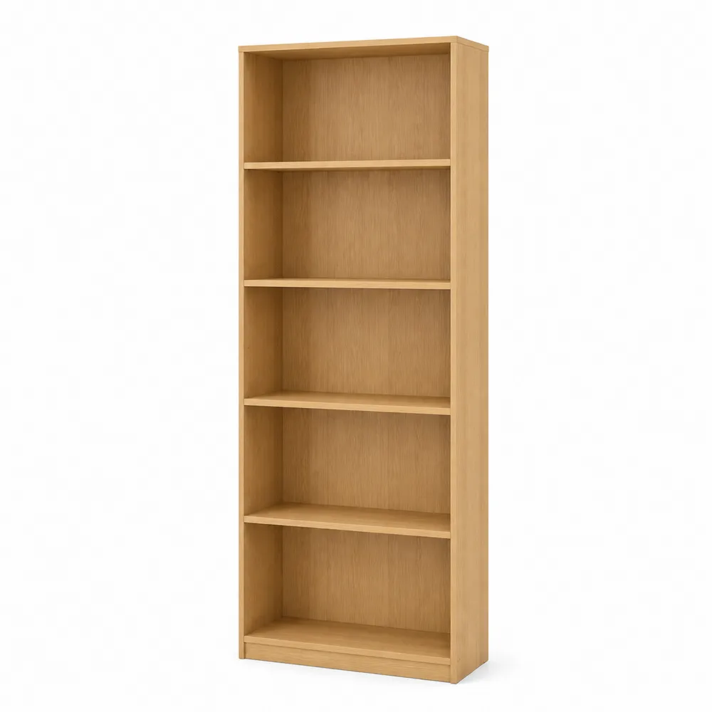 Bücherregal Eiche 5 Regalböden 180x60x30 cm