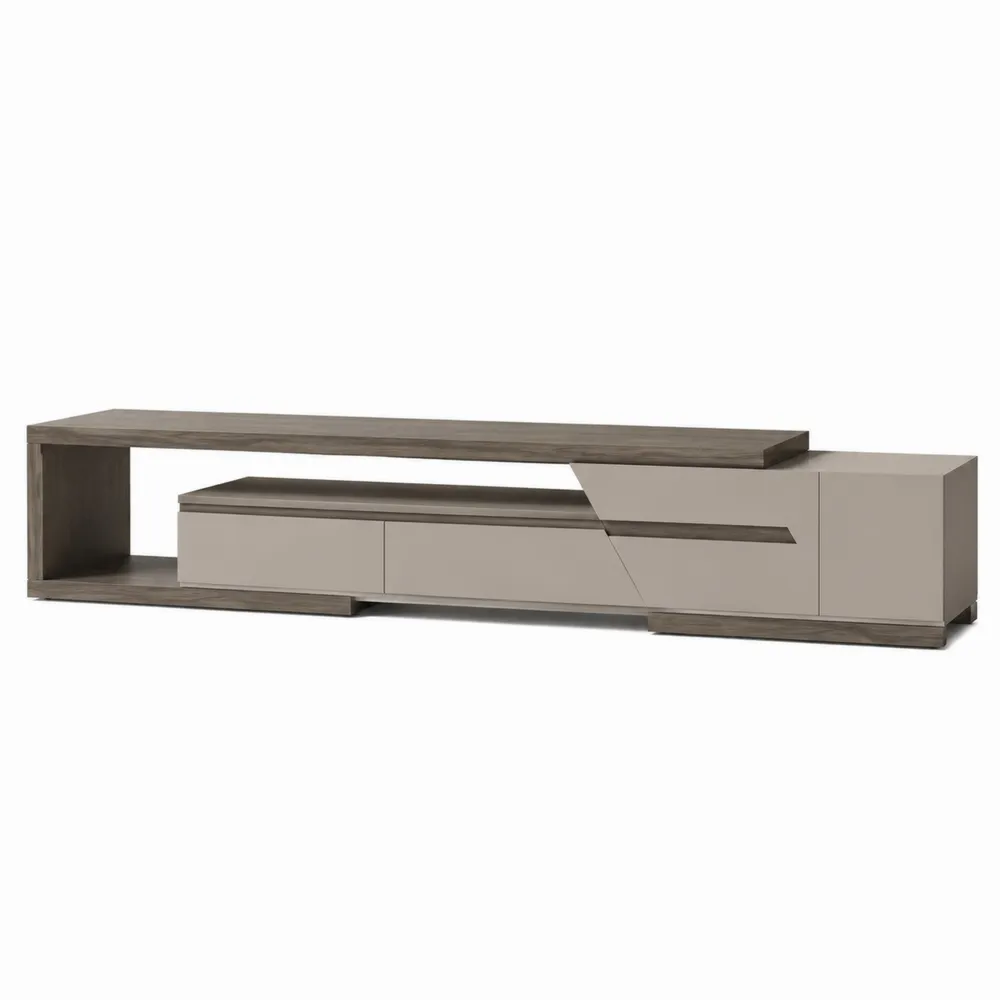TV-Schrank MDF Beige/Grau 250 cm