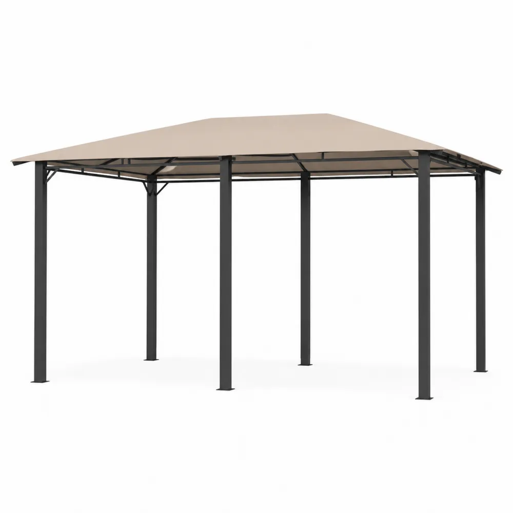 Pavillon 3x3m Stahl Beige Polyester