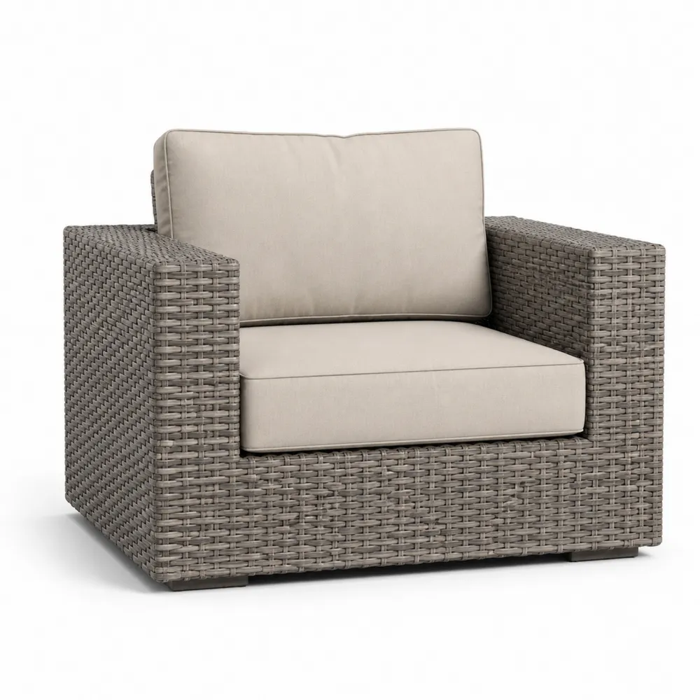 Gartenstuhl Polyrattan Beige