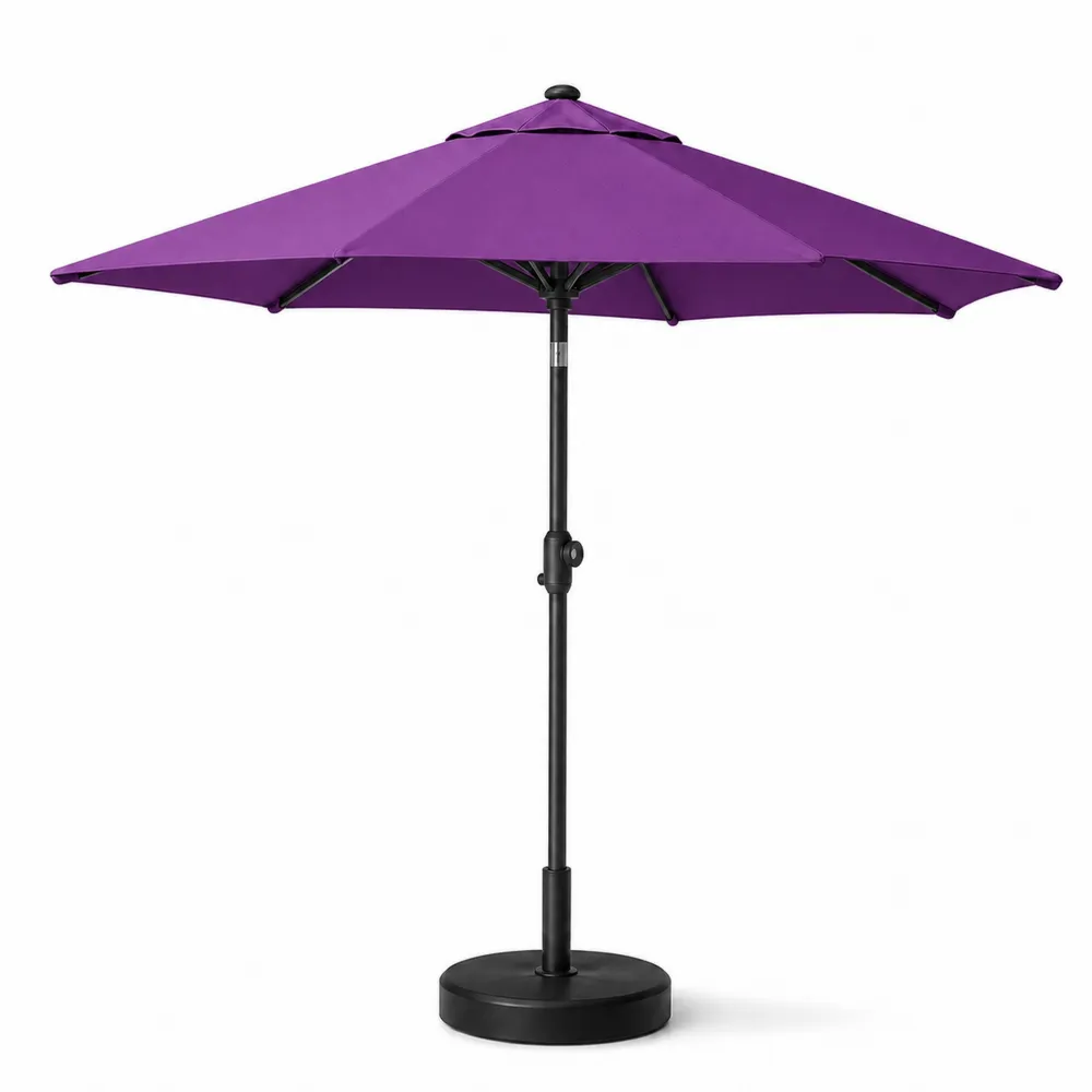 Runder Sonnenschirm 300 cm Aluminium Violett