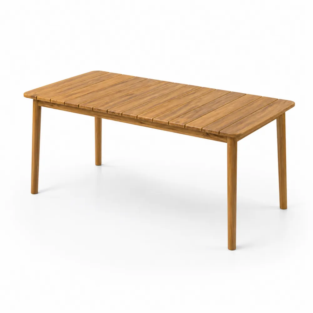 Tavolo Rettangolare da Esterno in Legno di Teak